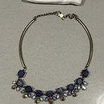 J.Crew  Navy and Gold Statement Necklace Photo 0