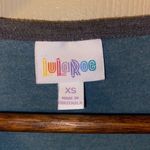 LuLaRoe Jersey Style T-Shirt Dress in Blue & Grey - size XS Photo 2