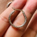 Twist Sterling Silver Hoop Photo 1