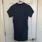 Adidas  Dark Blue Sports Dress with White Stripes Photo 1