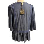 Matilda Jane NEW Women's Chambray Waist Tie Hour By Hour Jacket Shirt Sz L Layer Photo 4