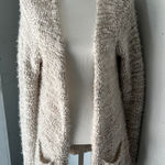 Woven Heart  Beige Cozy Knit Cardigan Photo 0