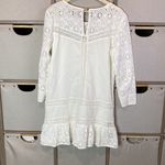 Deluc white Eyelit mini dress White Size M Photo 6