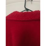Cypress Adult Red Fleece Bath Robe Wrap Robe Belted Size Medium Red Photo 8