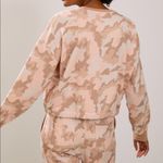 Anthropologie x The Upside Alena Drawstring Crew Sweatshirt Neutral & Pink NEW Size L Photo 10