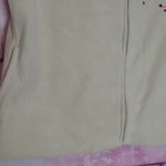 Croft & Barrow  CREAM FLEECE FAUX FUR TRIM CARDINAL BRANCH EMBROIDERED VEST PL Photo 4