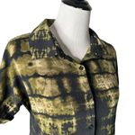 LuLaRoe BOHO Grunge Tie Dye Button Up Shirt Earthy Festival Tunic Top Size XS Photo 4