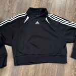 Adidas Black and White Polo Sweatshirt Photo 0