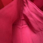 Victoria's Secret  Pink Red Striped Tote Bag Bling Jeweled Logo Black Handles Photo 6