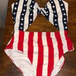 Hollister  Red, White, and Blue One Piece Swimsuit Photo 0