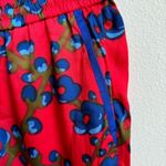 NWT J. Crew Collection SZ 4 Small Drapey Straight Leg Luxury Red Pants Floral Photo 6