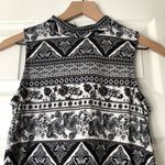 Pink Rose  Black and White Sleeveless dress floral Photo 1