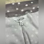 SOMAWKND Sunday Velour Lounge grey and white polka dots pants sz medium Photo 3