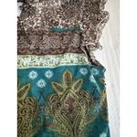 Vintage Womens Small Top‎ Green Paisley Y2K Retro Boho Fairycore Babydoll Photo 10
