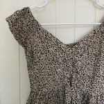Japna NWOT | ‎ women’s leopard print off shoulder blouse — small Photo 1