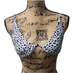 Women's Animal Print Underwired Bikini‎ Top Swimwear Black White Beach Summer Sm Photo 0