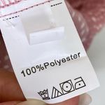 SheIn  Pink & White Spotted Speckled Long Sleeve Surplice Wrap Dress Photo 4