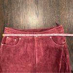 Newport News VTG Pink Suede Leather Jeanology Maxi Skirt Boho Western Size 10 Photo 2