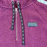 PINK - Victoria's Secret PINK Victoria’s Secret Sherpa Teddybear Pullover Hoodie Half Zip Large Photo 7