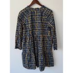 Tuckernuck Olivia James the Label Waverly Dress Size L Mini Of The Grid Might Blue Size L Photo 2