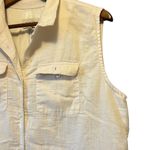 Koch  White Sleeveless Romper Jumpsuit Utility Pockets Casual‎ Summer Photo 6