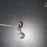 J.Crew  Gold Tone Lariat Necklace With Jade 
Colored stone Minimalist 18” Photo 4