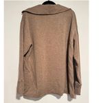 Haven Well Within L Tan Collared Pullover Top Long Sleeve TENCEL Blend Shirt Size L Photo 1