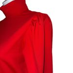 Rachel Parcell Red Puff Shoulder Long Sleeve Turtleneck Top NWOT Size Small Photo 3