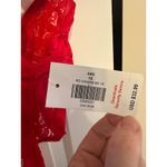 BodyRage Red Lace Bodysuit Lingerie Rhinestone Straps Valentine's Day NEW 1X Red Photo 10