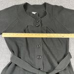 Ann Taylor Cotton Cardigan Black Sweater Half Length Sleeves w/Belt Size Large Photo 3