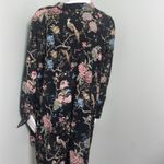 H&M GP & J Barker x  sheer button down floral bird print dress 12 Photo 4