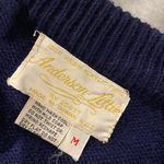 VTG Anderson Little Size M Navy Blue Cable Knit Button Front Cardigan Sweater Size M Photo 8