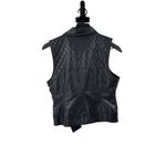 New Look NWT Faux Leather Moto Vest Size Medium Photo 4