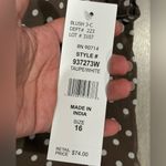 🆕 MSK Brown and White Polka Dot Midi Dress Size 16 Photo 9