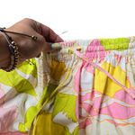 S/W/F Floral One Shoulder Crop Top Skirt Set Size: S Yellow Photo 5