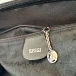 Gucci Vintage Black Bamboo Nylon Tote Bag Photo 4