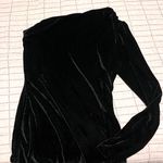 Fiestar Black Velvet Asymmetrical Dress Photo 1