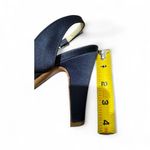 Albano Rich Blue Satin Strappy Heels Size 39 Eur 8.5 US Formal Italy Wedding Photo 8