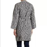 Vince Marled Wool Blend Belted Gray Coat Photo 8