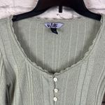 Vylette Y2K Coquette Girly Babydoll Long Sleeve Lightweight Cardigan Size Small Green Photo 1