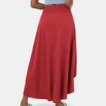 Halara 161H.- High Waisted High Low Ruffle 2-in-1 Flowy Quick Dry Casual Maxi Skirt Photo 1