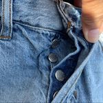 We The Free Women’s Shorts Blue Denim Button Fly Cut Off Distressed Size 26 Photo 8