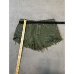 Free People  Loving Good Vibrations Cut Off Shorts Green Women's 29 Photo 4