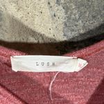 Lush Clothing Lush Tank Top Woman's Medium Pink Cross Over Hem Coastal Oversized Flowy Photo 5