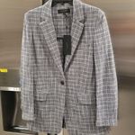 Rag and Bone ππ Ames Deconstructed Check Tweed Relaxed Fit Blazer Grey 4 NWT Photo 9