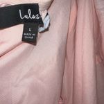 Lulu’s Truly Marvelous Blush Pink Jacquard Strapless Tiered Mini Dress NWOT Lg Photo 6