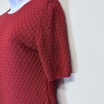 MM.LaFleur M.M.LAFLEUR Brick Red textured knit Cotton Short Sleeves sweater Size XS Photo 6