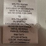 No Boundaries  Stretch White Flare Leg Dress Pants Low Rise Pockets. Sz 19 Jr. Photo 8