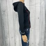 New Balance XS Womens Black Hot Pink Zip Up Hoodie Athletic Jacket Photo 2