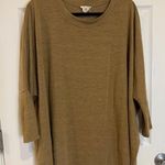 Yelete Dolman Sleeve Tunic Top Oversized‎ Casual Comfy Olive Green M Photo 0